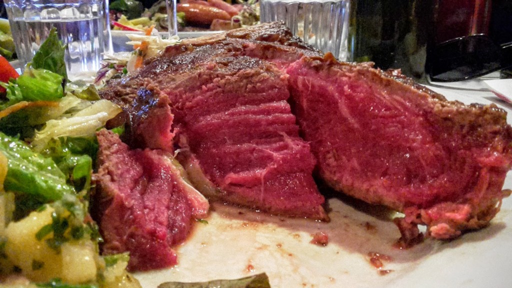 1kg T-bone steak at Green Parrot Cafe Wellington