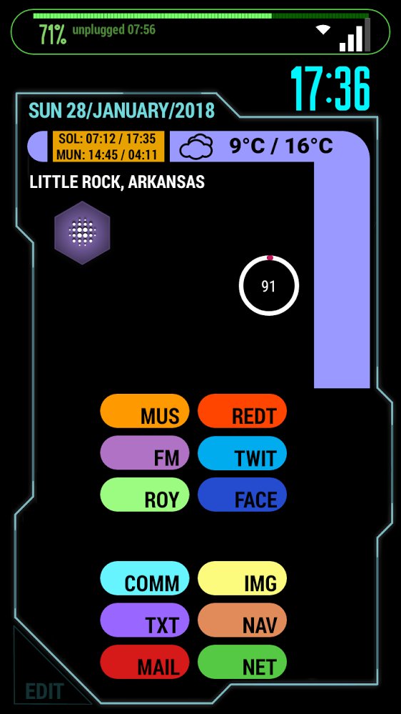 Android LCARS / XCOM inspired interface (KLWP / Live Wallpaper) – Ash ...
